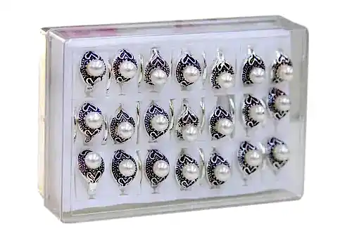 İnci Taşlı Bayan Yüzüğü 42'li-6117 