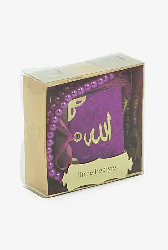 İsme Özel Kutulu İnci Tesbihli Kadife Kaplı Mini Kuran Mevlüt Hediyesi Fuşya - ihvanonline (1)