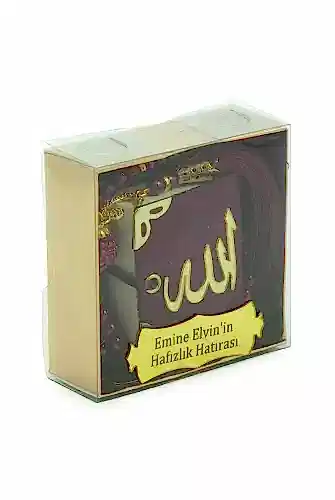 İsme Özel Kutulu İnci Tesbihli Kadife Kaplı Mini Kuran Mevlüt Hediyesi Kırmızı - ihvanonline (1)