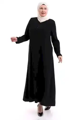 Siyah Taşlı Ferace 2020-21 - 1