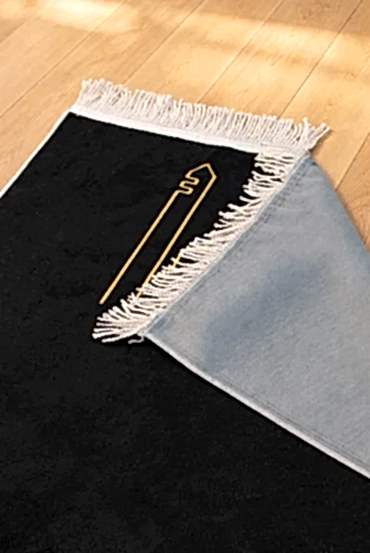 Kabe İşlemeli Lüks Kadife Seccade - Çeyizlik, Hac ve Umre Hediyelik Namazlık - Siyah - ihvanonline (1)