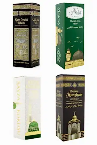 Kabe Örtüsü Kokusu Mescidi Aksa Kokusu Medine Ravza kokusu Ve Makamı İbrahim Kokusu Sprey 400 Ml. 