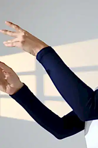 Kadın Düz Dikişsiz Pratik Likralı Tesettür Kolluk Penye Namaz Kolluğu - Lacivert - ihvanonline (1)