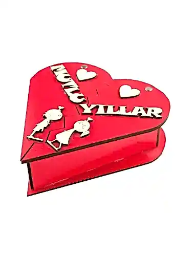 Kalpli Açılan Mutlu Yıllar Hediye Kutusu - 1