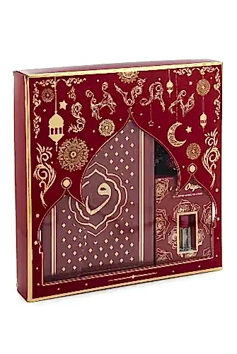 Kırmızı Vav Desenli Termo Deri Arapça Kuranı Kerim ve Seccade Seti - ihvanonline (1)