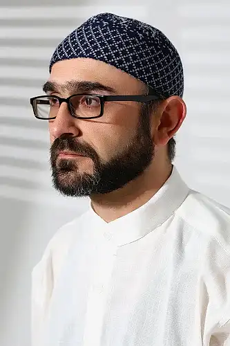 Kışlık Karyağdı Desenli Orlon Takke Lacivert - ihvanonline (1)