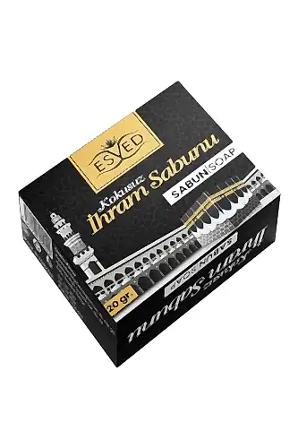 Kokusuz İhram Seti 5li , İhram Sıvı Sabunu, İhram Şampuan, İhram Katı Sabun, İhram Islak Mendil - Esved (1)