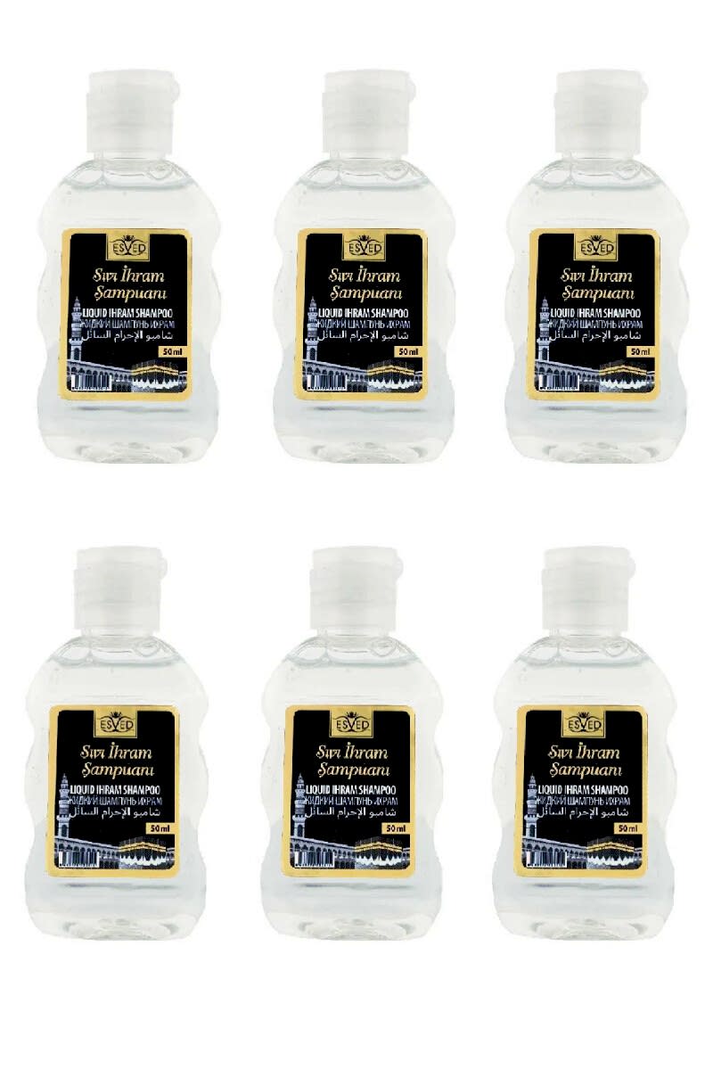 Kokusuz Sıvı Şampuan Kokusuz Ihram Şampuanı Kokusuz Şampuan Hac Ve Umre Için Kokusuz Şampuan 6 Adet - Esved