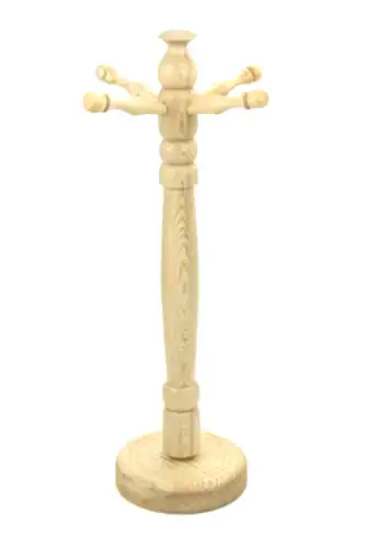 Krem Renk Ahşap Tesbihlik Tesbih Standı - 1