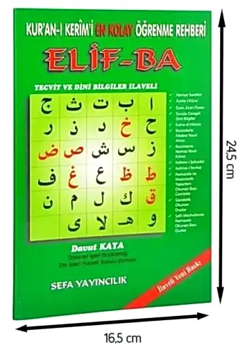 Kuran-ı Kerimi En Kolay Öğrenme Rehberi Elif-Ba-1670 - 1
