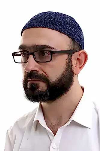 Lacivert Füme Kışlık Çift Renk Kadife Namaz Takkesi 