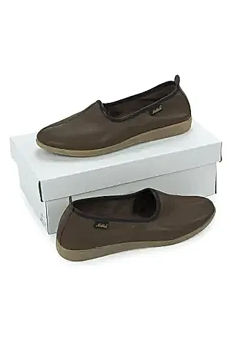 Hakiki Dana Derisi Hac Umre Tavaf Ayakkabısı Kauçuk Tabanlı Rahat ve Dayanıklı Dış Kullanıma Uygun Ayakkabı - Koyu Kahve 