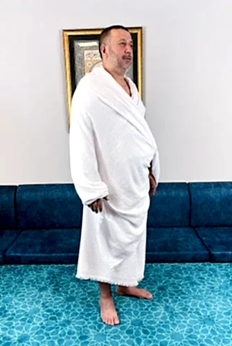 Lüks Bambu Hac Umre İçin Erkek İhram, Yumuşak, Dikişsiz, 1250gr. Kemer Hediyeli Kutulu Set - ihvanonline (1)