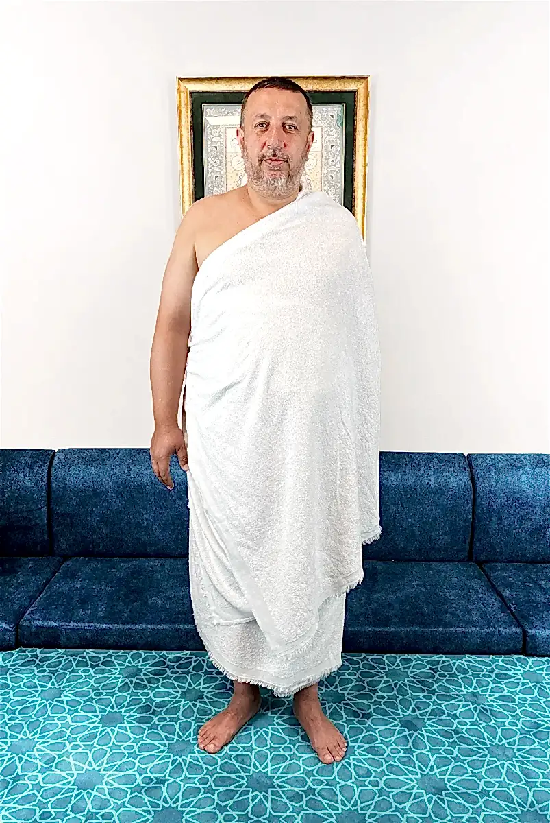 Lüks Bambu Hac Umre İçin Erkek İhram, Yumuşak, Dikişsiz, 1250gr. Kemer Hediyeli Kutulu Set - 7