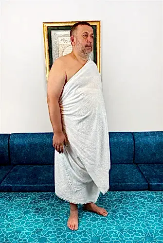 Lüks Bambu Hac Umre İçin Erkek İhram, Yumuşak, Dikişsiz, 1250gr. Kemer Hediyeli Kutulu Set - 8