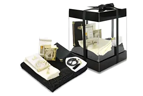 Lüks Özel Pvc Kutu Çeyizlik Hediyelik İbadet Seti Siyah - ihvanonline (1)