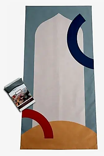 Lüks Su Geçirmez Çantalı Cep Seccadesi, Taşınabilir Seyahat Namazlığı - 1