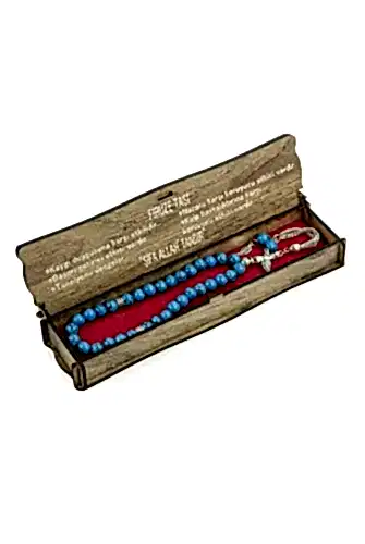 Mavi Firuze Taşı Özel Kutulu 33lü Tesbih - 1