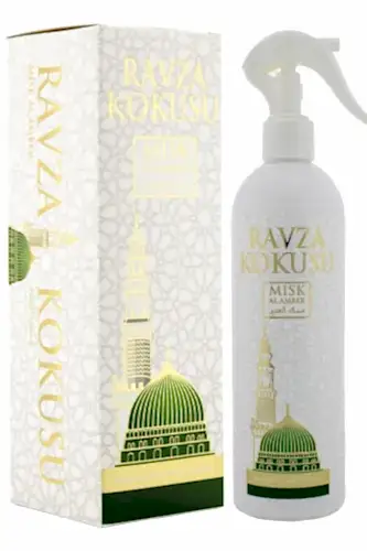 Medine Ravza Kokusu 400ml Sprey Ve Medine Ravza Kokusu 8 Ml Araba Kokusu Cam Şişe Ve Medine Ravza Alkolsüz Esans 3Ml - Esved (1)