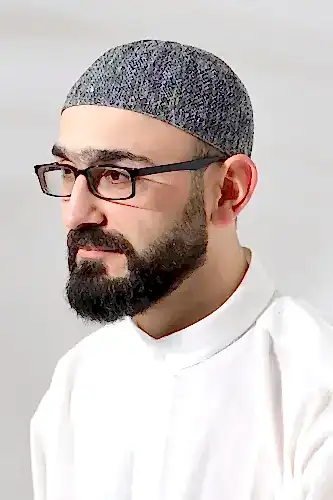 Melanj Safir Dantel Detaylı Örme Namaz Takkesi 