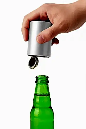 Mıknatıslı Bas Çek Otomatik Şişe Açacağı Gri 