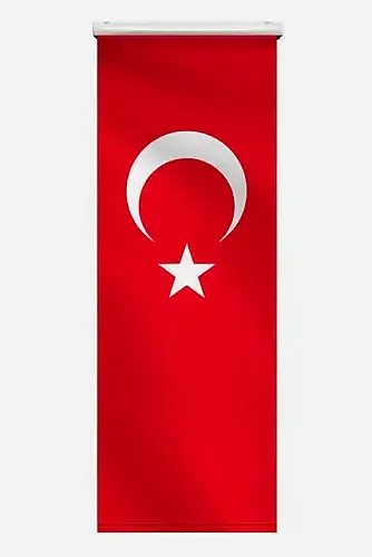 Minber Örtüsü - Storlu Perde - Türk Bayrağı Desenli 