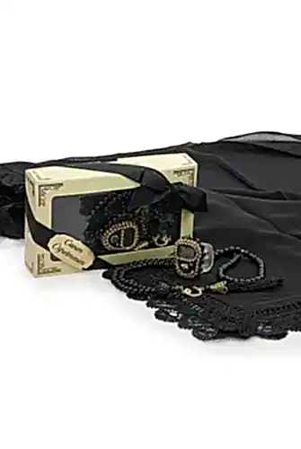 Öğretmenler Gününe Özel Kutulu Hediyelik Şal Zikirmatik Tesbih Seti Siyah - ihvanonline (1)