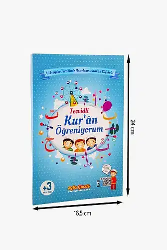 Orta Boy Renkli Çocuk Elif-Ba'sı Mavi-1642 