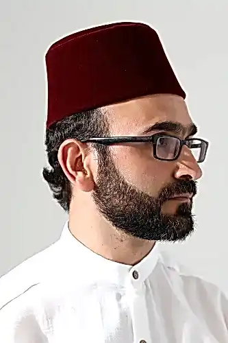 Osmanlı Püsküllü Kadife Fes - Okul Gösterisi Yöresel Kostüm Fesi - Bordo - ihvanonline (1)