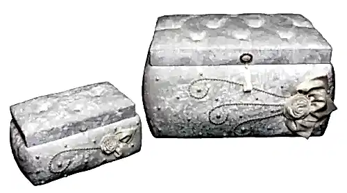 Özel Tasarım 2'li Kadife Çeyiz Sandık Seti - 12 