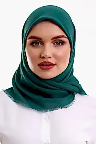 Pamuklu Pano Düz Desensiz Örtü Koyu Yeşil - ihvanonline (1)