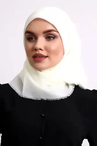 Pamuklu Pano Düz Desensiz Örtü Krem 