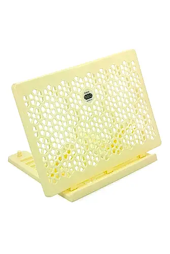 Plastik Rahle - Pratik Rahle - Masa Üstü Rahlesi - Kitap Okuma Standı - Krem Renk 