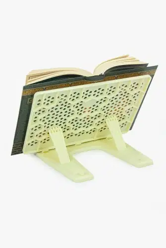 Plastik Rahle - Pratik Rahle - Masa Üstü Rahlesi - Kitap Okuma Standı - Krem Renk - ihvanonline (1)