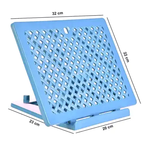 Plastik Rahle - Pratik Rahle - Masa Üstü Rahlesi - Kitap Okuma Standı - Mavi Renk 