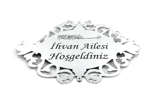 Pleksi Kapı Süsü 3 - Gümüş 