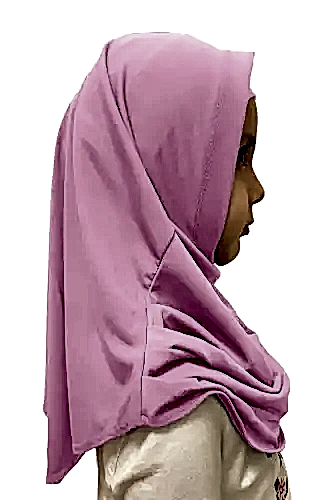 Pratik Hazır Geçmeli Çocuk Eşarbı Açık Pudra - ihvanonline (1)