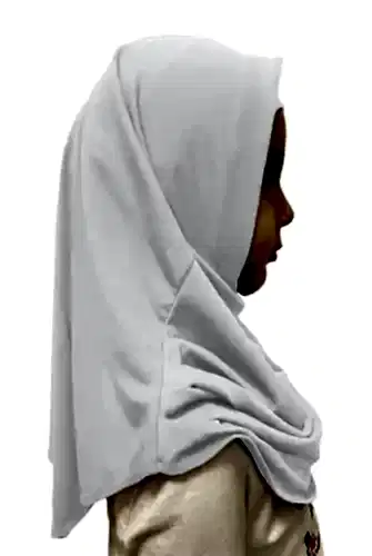 Pratik Hazır Geçmeli Çocuk Eşarp Beyaz - ihvanonline (1)