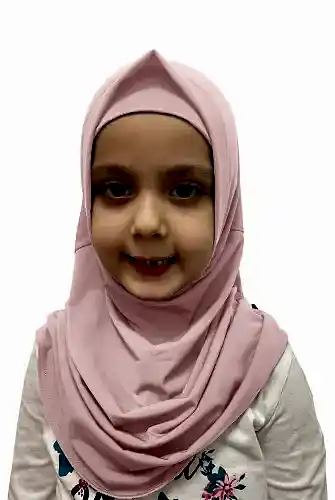 Pratik Hazır Geçmeli Çocuk Eşarp Pembe 