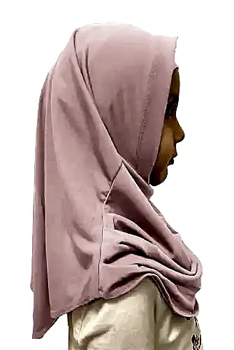 Pratik Hazır Geçmeli Çocuk Eşarp Pembe - ihvanonline (1)