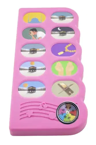 Pusulalı Kıbleyi Gösteren Sesli Namaz Öğreten Cihaz Pembe 