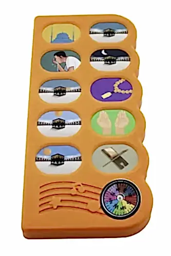 Pusulalı Kıbleyi Gösteren Sesli Namaz Öğreten Cihaz Turuncu 