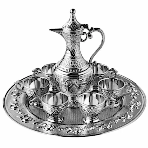 Safir 8 Parça Zemzem Takımı Hediyelik ve Sunumluk Set - Gümüş Renk - ihvanonline (1)