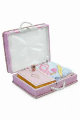 Sandıklı Gelin Bohçasına Uygun Kuranı Kerim ve Çeyizlik Seccade Seti Pembe - ihvanonline (1)