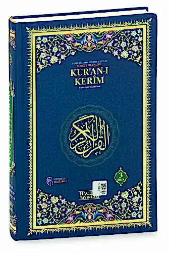 Satır Arası Kelime Kelime Türkçe Okunuşlu Mealli Kuranı Kerim - Cami Boy - Lacivert - ihvanonline (1)