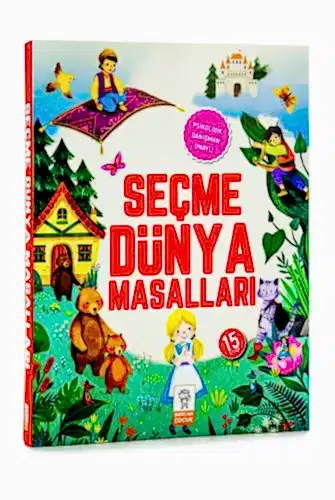Seçme Dünya Masalları Resimli (15 Kitap Set) (5, 6, 7 Yaş ve Üstü) - 1