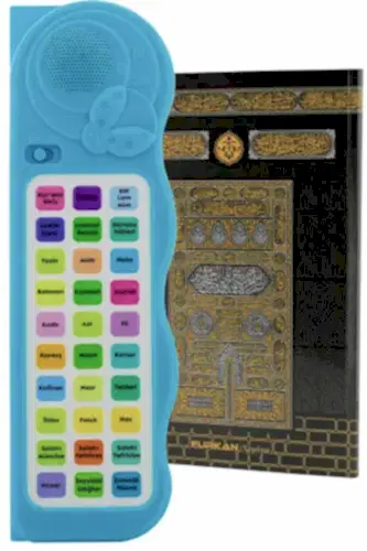 Sesli Yasini Şerif Ögreten Cihaz Sesli Yasin Cüzü Seti Mavi 