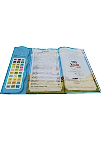 Sesli Yasini Şerif Ögreten Cihaz Sesli Yasin Kitaplı - Mavi - Bayramdan (1)