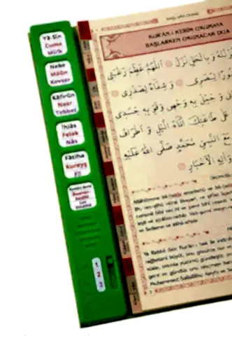 Sesli Yasini Şerif - Rahle Boy - 224 Sayfa - Yeşil Renkli - Ayfa Yayınevi - Ayfa Yayınevi (1)