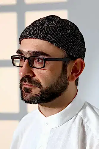 Siyah Katlamalı Çift Renk Kışlık Kadife Takke - ihvanonline (1)